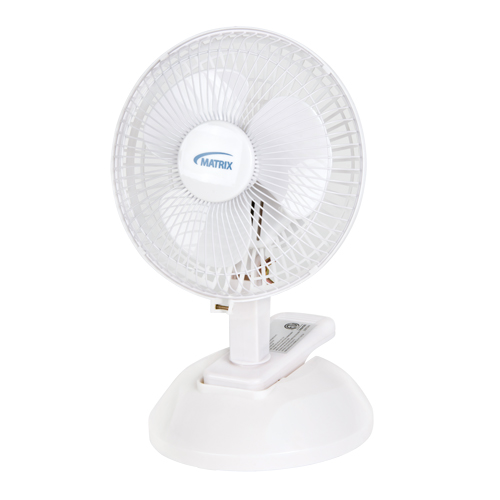 EA304 Ventilateur &agrave; pince & de bureau, Diam&egrave;tre 6", 2 vitesses