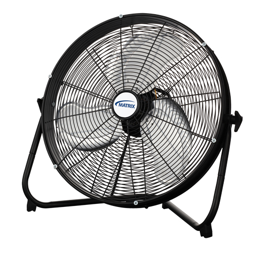 EA661 High Velocity Floor Fan, 3 Speeds, 20" Diameter