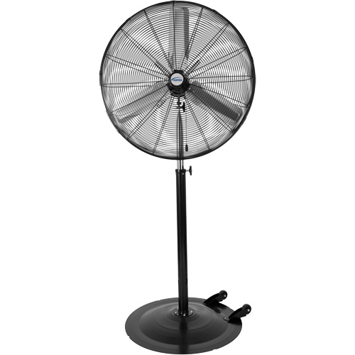 EB573 Non-Oscillating Pedestal Fan with Casters, Industrial, 3 Speed, 30" Diameter