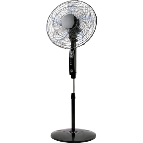 EB579 Oscillating Pedestal Fan with Remote Control, Commercial, 3 Speed, 16" Diameter