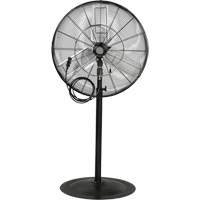 EA829 Waterproof Motor Misting & Oscillating Pedestal Fan, Heavy-Duty, 3 Speed, 30" Diameter